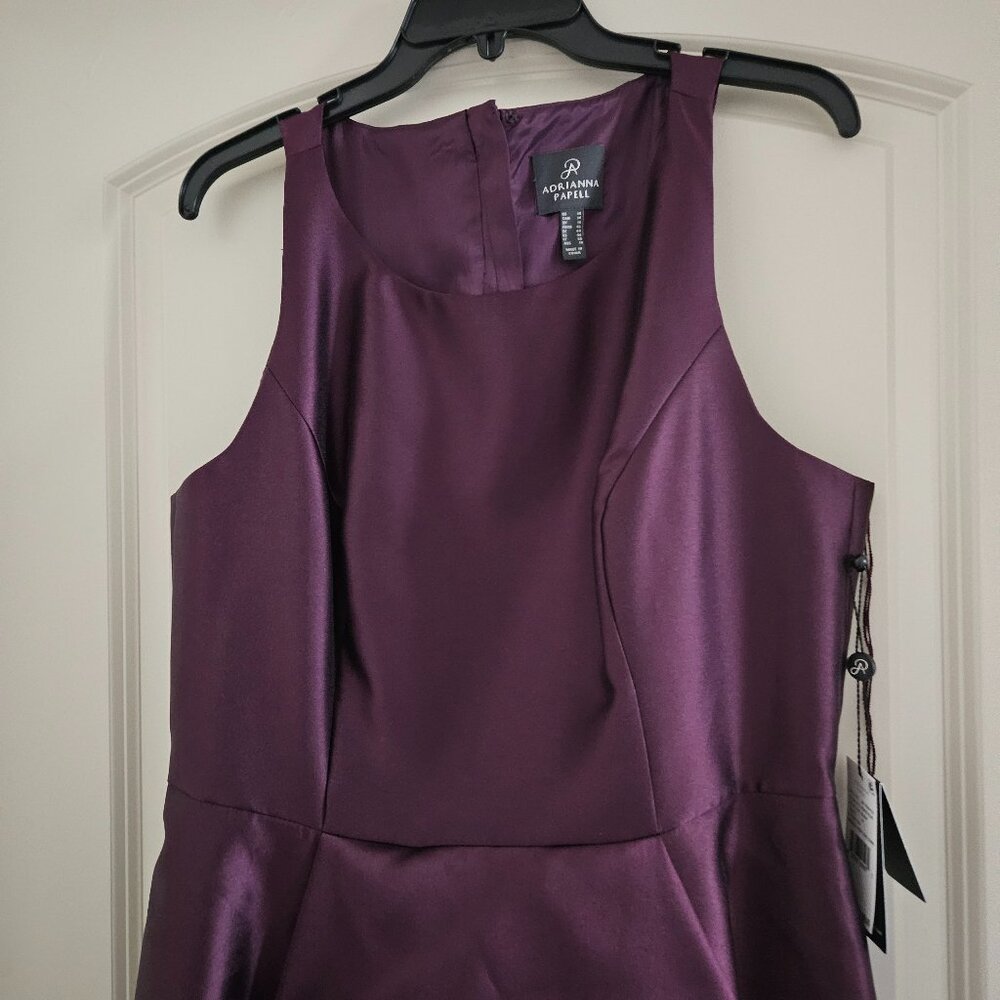 Purple high low gown